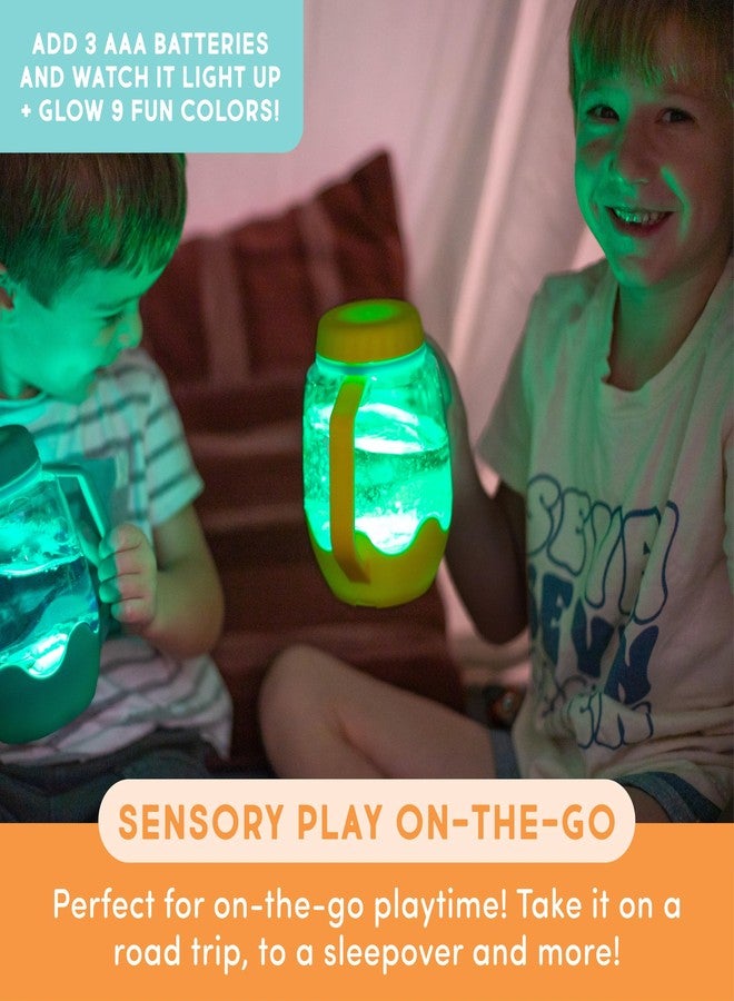 Glo Pals Play Pack Bundle with Sensory Play Jar, Water-Activated Light-Up Cubes, and Fun Fillers - Sensory Toys for Toddlers - Sensory Toy Kit with Light Up Cubes for Bathtub - Easy as ABC - Image 3